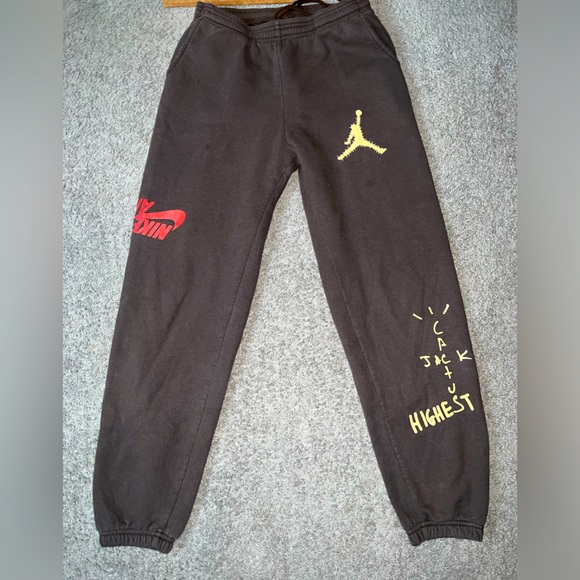 Nike Air Travis Scott Jordan Cactus Jack Highest Sweatpants Med - Picture 1 of 14